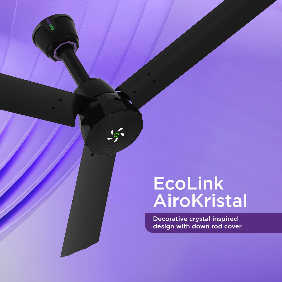 EcoLink AiroKristal 1200mm BLDC Ceiling Fan - Image 2