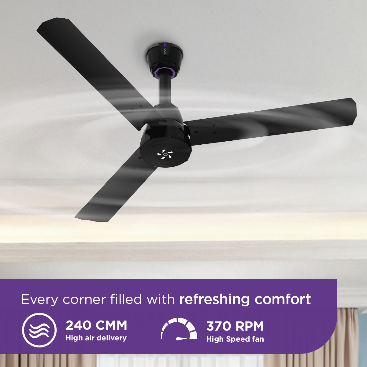 EcoLink AiroKristal 1200mm BLDC Ceiling Fan - Image 6