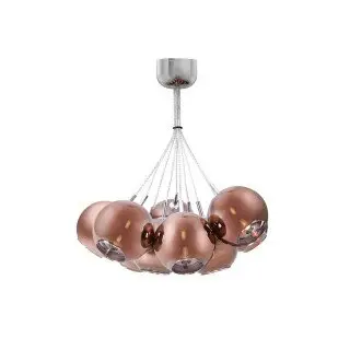 Philips 581856 Adonis Chandelier RedCopper+Chrome