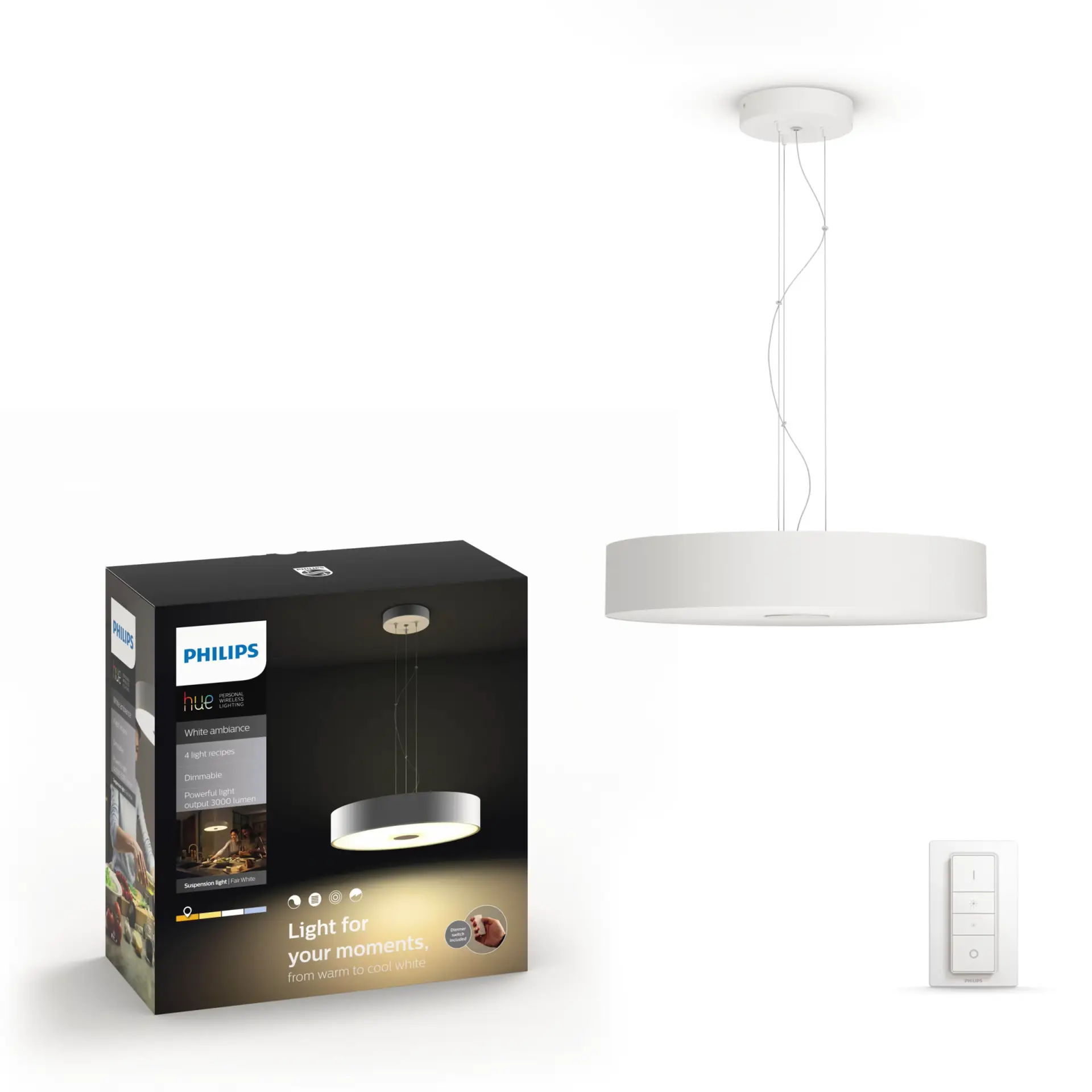 Philips Hue Fair Pendant White Ambiance 39W