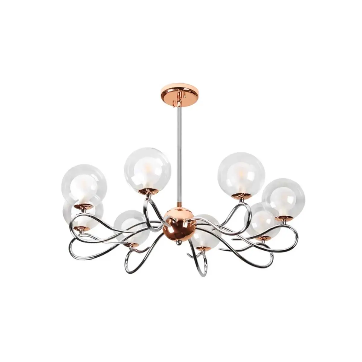 Philips 581854 Umbra Chandelier Chrome+RedCopper